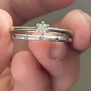 Size 9&9.5 Engagement and Wedding bands